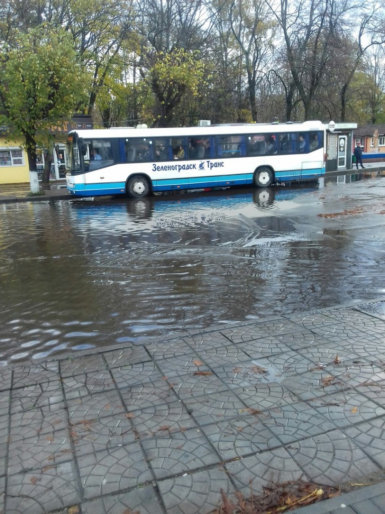 Поселок Малиновка под Зеленоградском вновь «утонул» | 29.10.2017 | Новости  Калининграда - БезФормата