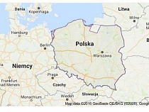 Google-карты присоединили часть Варминско-мазурского воеводства к Калининградской области