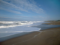 Море отняло у людей часть пляжа