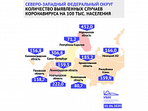 Заболеваемость коронавирусом в Калининграде на 45% ниже, чем в России