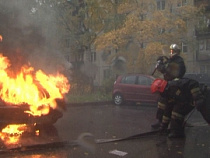 В Калининграде горела BMW