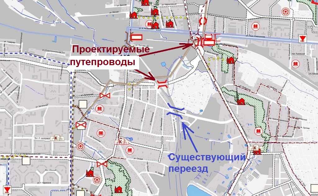 Восточная эстакада калининград подробная схема на карте калининград