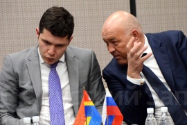 Антон Алиханов, врио губернатора Калининградской области, и Александр Ковальский, глава администрации Светлогорского района.