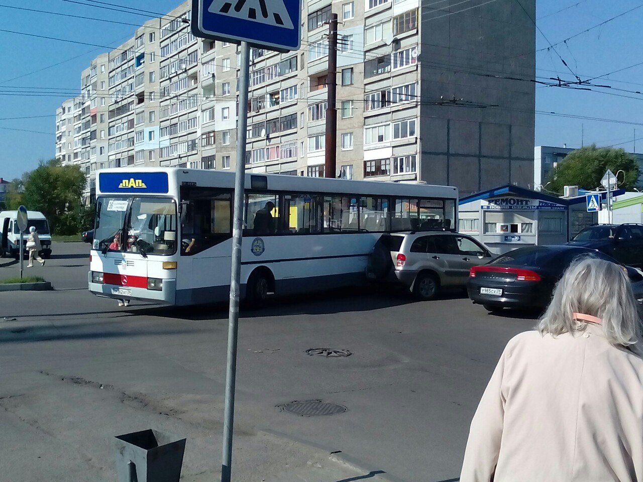 ДТП: в Калининграде столкнулись пассажирский автобус и автомобиль