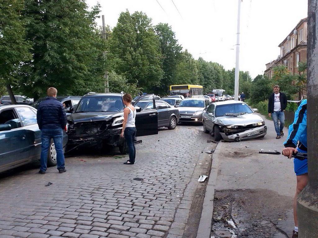 На транспортной столкнулись 