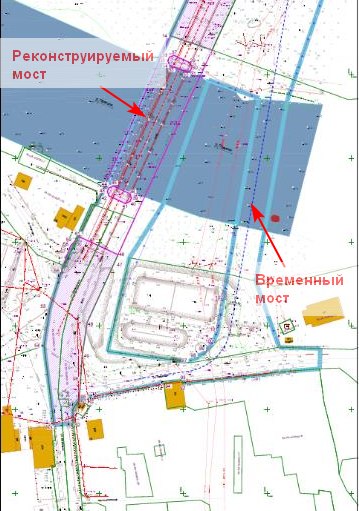 План моста через преголю в калининграде