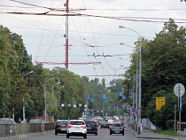 В Калининграде подсветили телевышку (видео)