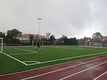 В Мамоново открыли стадион, построенный по программе «Газпром-детям»