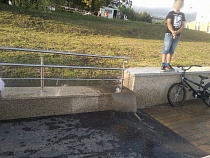 В Калининграде залило набережную Трибуца