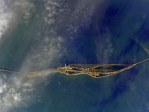 Космонавт заснял Крымский мост с орбиты