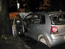 УМВД: «Фольксваген-Поло» на улице Комсомольской поджог бывший муж владелицы автомобиля