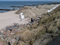 Променад Зеленоградска спасают мешками с песком за 3 млн 500 тысяч рублей (фото)