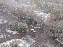 В Мамоново пошёл первый снег