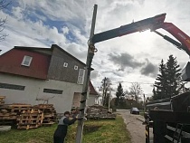 В Тишино при монтаже освещения погиб человек