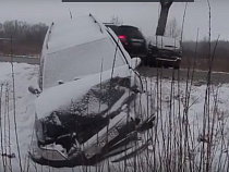 ДТП под Светлогорском: «Рено» в дереве, «Тойота» и «Опель» - в кювете (видео)