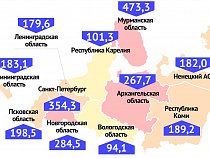 Калининградская область оказалась в середине рейтинга заражённости 