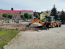 В Немане реконструируют городскую площадь