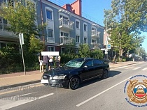 Опубликовано видео наезда «Ауди» на велосипедиста в Калининграде