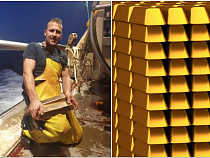 Рыбак выудил в море золотые слитки на 850 тысяч евро