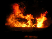 Ночью на улице Портовой произошел пожар