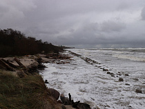 Шторм показал слабые места берегозащитной конструкции на Куршской косе