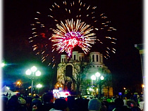Пиротехническое представление пройдет на площади Победы 1 января 2017 года