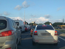 В Калининграде в пятницу возникла пробка в 5 км на выезд из города (видео+карта)