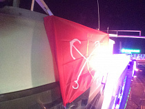 В ночь с четверга на пятницу, 26 декабря, над мэрией Калининграда был повешен флаг Санкт-Петербурга