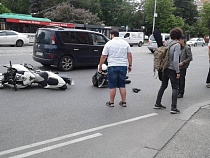 В Калининграде на Ленинском проспекте сбили мотоциклиста