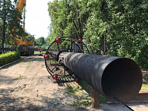 Калининградтеплосеть меняет дымовую трубу на котельной по ул. Бассейная