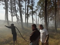 В день велопробега пожар на Куршской косе чуть не уничтожил лес