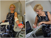 Анжелика Майстер сдала кровь на Сельме (фото)