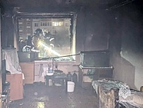 В Калининграде произошёл пожар со взрывом