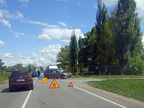 На въезде в Черняховск ДТП с двумя автомобилями и пострадавшими