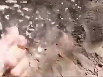 В Правдинске на городском пляже нашли много соли