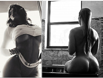 Анастасия Квитко с трудом натянула футболку на грудь (фото, видео, 18+)