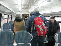 Утренний поезд Калининград - Балтийск вновь доехал до Балтийска