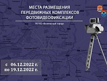 Где в Калининградской области поставят фоторадары с 6 по 19 декабря