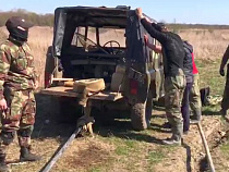 У Краснофлотского задержали трёх янтарных старателей