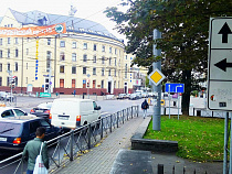 В Калининграде на ул. Театральной запретили поворот налево в сторону площади Победы