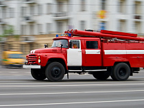 В Калининграде сгорел грузовик