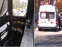 Калининградец пострадал во время пожара на своём балконе - соцсети (видео)