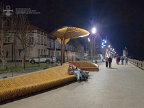 Туристов в Зеленоградске встречают как бы стеблями злаков