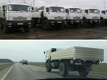 Литовцы напуганы колонной белых КамАЗов