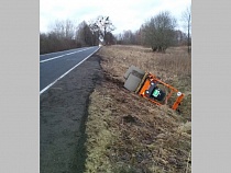 В Багратионовском районе ранен водитель асфальтового катка