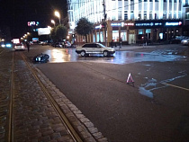 Мотоциклист попал в ДТП в центре Калининграда