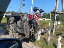 В Приморске поезд врезался в «Тойоту»