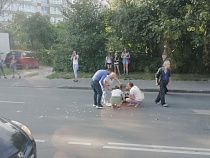 На проспекте Победы сбили человека (видео)