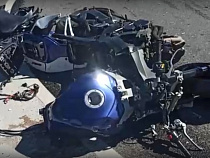 Полицейские выложили видео с разбившимся мотоциклистом