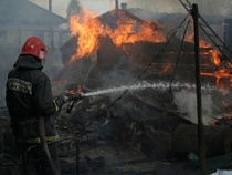 На пожаре в Калининградской области пострадали люди